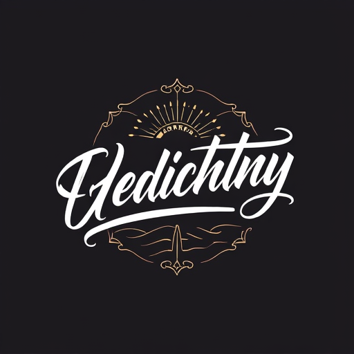 Professional logo design. calligraphy writing illustration