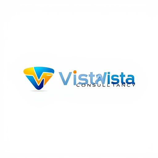 Professional logo design. Vista Visa Consultancy Logo generate 