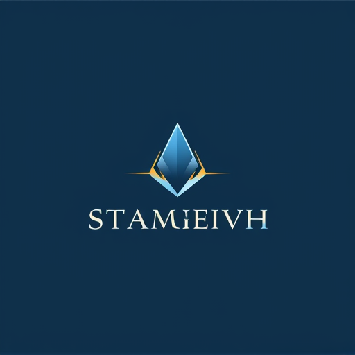 Professional logo design. Symbol: A clean, abstract prism or ray of light breaking into a refined line → representing clarity from complexity. Typography: Refined serif font (like Garamond or Cormorant Garamond) for sophistication. Colors: Navy base, subtle gold accent in the “light ray.”