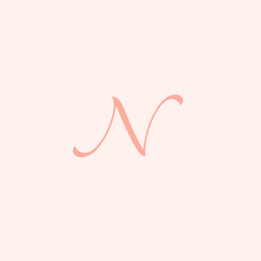 Professional logo design. "Design a modern and elegant logo for a ladies’ clothing brand using the letter 'N'. The 'N' should be creatively transformed into a stylish feminine icon, incorporating subtle curves and soft details that represent fashion and sophistication. Use a color palette of blush pink, white, and soft grey. The logo should feel chic, minimalist, and luxurious, suitable for apparel branding. Include a version with the letter 'N' as the main focus, possibly integrating abstract shapes or fashion-related motifs like fabric folds, hangers, or dress outlines. Ensure the design is clean, versatile, and easily recognizable for both digital and print use.