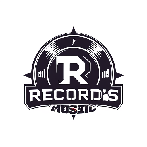 Professional logo design. RECORD'S MUSIC 