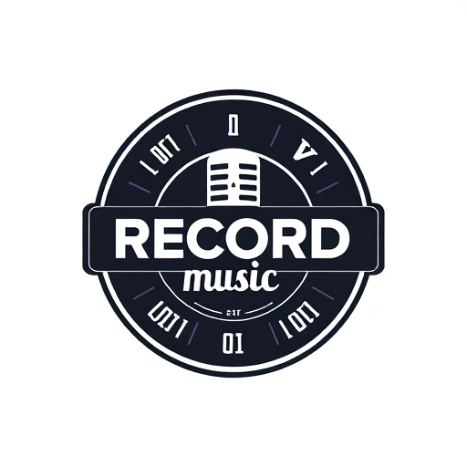 Professional logo design. RECORD MUSIC 