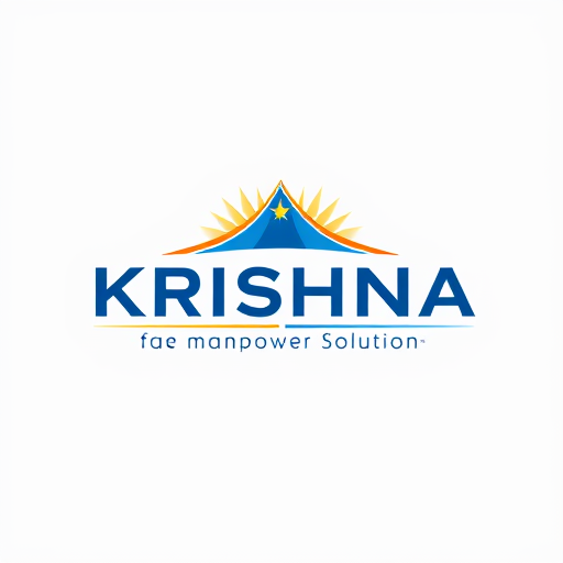 Professional logo design. Krishna Infra & manpower Solution