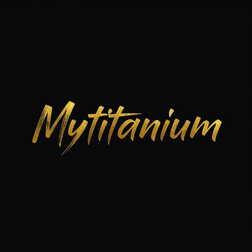 Professional logo design. I want too Creat a logo name of Mytitanium in the sketch font with gold gredint look 
