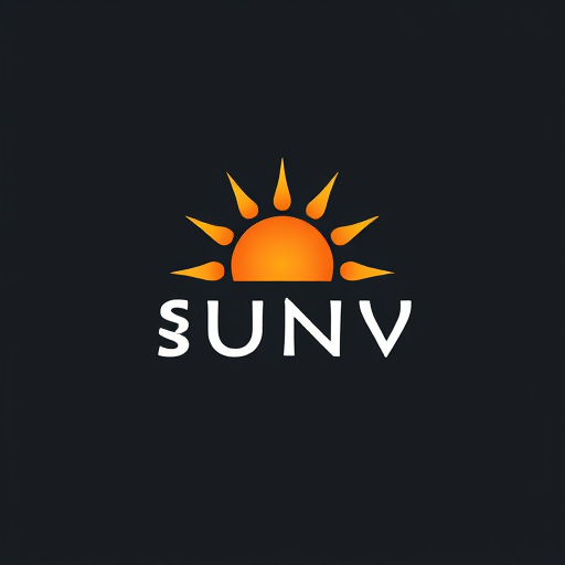 Professional logo design. photo studio name sun v studio