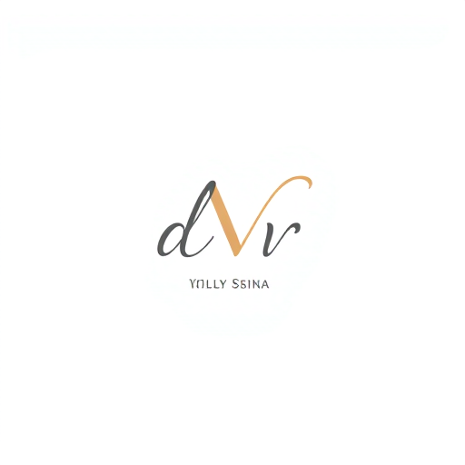 Professional logo design. make a logo for skincare brand using d and V alphabet using scriptive font