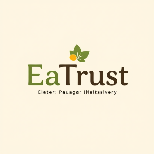 Professional logo design. logo for my restaurant "EaTrust" jiski tagline h: Healthy Plates, Open Recipes – Free from Maida, Sugar & Honey.