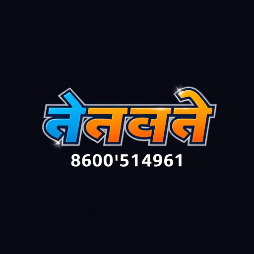 Professional logo design. “Create a professional logo for a graphics design shop named ‘छावा ग्राफिक्स’. The shop name must be written in Marathi using the font style Infinity 09, bold and clear. Add the mobile number 8600514961 below the name in Marathi digits. The overall design should have a modern, creative feel with a mix of vibrant colors (blue, orange, and white) on a dark background. The text should stand out with sharp edges and smooth curves, symbolizing creativity and strength. Add a subtle glowing effect around the name to give it a premium look. Keep the composition clean, balanced, and eye-catching, suitable for a professional graphics design business.”