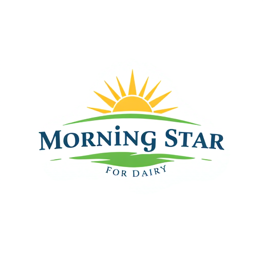 Professional logo design. Create a Morning Star for Dairy