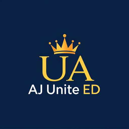Professional logo design. create an logo AUA =CROWN on the top of that word and AJ Unite ED on the bottom