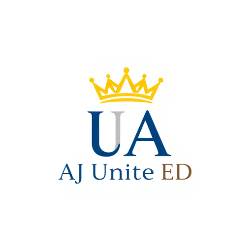 Professional logo design. create an logo AUA =CROWN on the top of that word and AJ Unite ED on the bottom