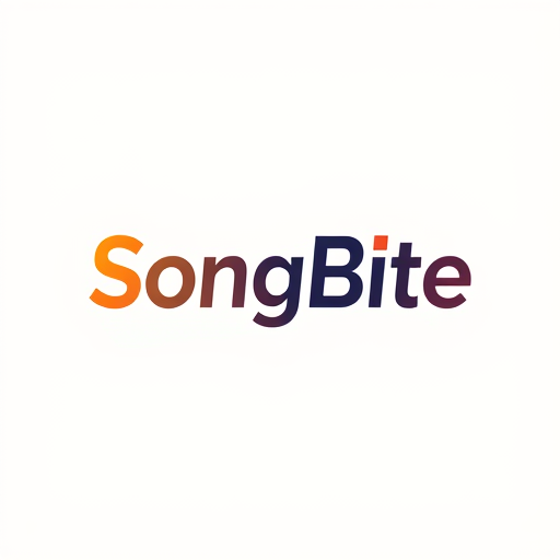 Professional logo design. SongBite (music logo and color was drak)