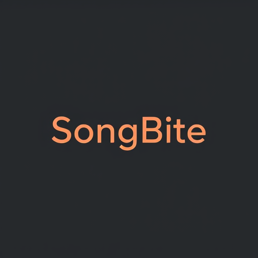 Professional logo design. SongBite (A sleek, minimalist, and iconic logo for a music brand named "SongBite". The design features a sharp, geometric music note that seamlessly integrates into a closing quotation mark, symbolizing a "bite" of lyrics. The style is ultra-modern, vector-based, and precise. The logo is presented in a solid, glossy onyx black or a very dark charcoal gray. The background is a slightly lighter dark slate gray to create a sophisticated contrast. No text, just the powerful icon. --ar 1:1 --style raw)
