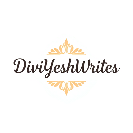 Professional logo design. Divyeshwrites logo for blogging profile