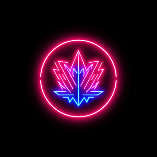 Professional logo design. Szeretnék egy pasztell rózsaszín (#FFD6E0) háttérrel fekete vagy sötét szürke betűkkel, esetleg fehérrel egy neon türkiz hangjeggyel ami az i betűn van