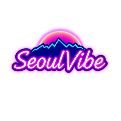 Professional logo design. Logó: SeoulVibe (i betűn hangjegy) ~Világos háttérre: fekete/sötétszürke betűk + neon türkiz hangjegy. ~Sötét háttérre: (pl. ha később dark mode lesz): fehér betűk + neon türkiz hangjegy.