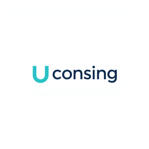 Professional logo design. Design a clean and stylish logo for the brand "Consing" using the letters U and N. Keep it simple, modern, and memorable, with smooth lines and balanced shapes. Focus on clarity, elegance, and versatility so it looks great on both digital and print media. Use subtle colors or gradients to enhance the design without making it busy. The letters U and N should be creatively integrated but easy to read, giving a professional and appealing look. Optional: incorporate minimal abstract shapes or negative space to make it unique.