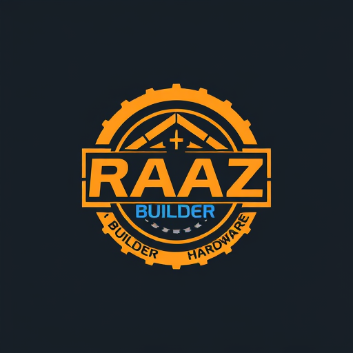 Professional logo design. Raaz Builder and hardware logo