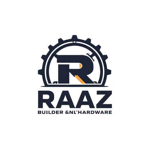 Professional logo design. Raaz Builder and hardware logo