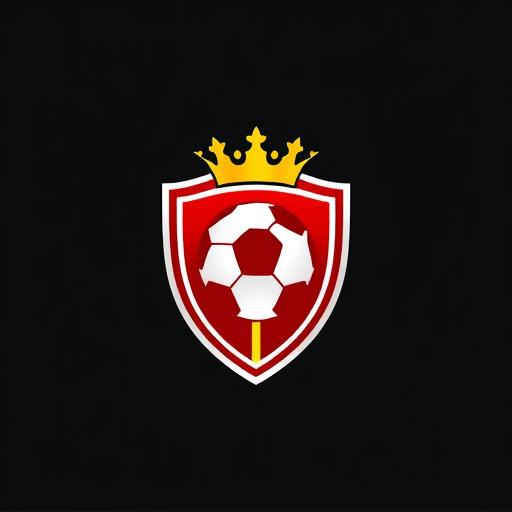 Professional logo design. Design a logo for a soccer team. The colors should be white, red and yellow. it should symbolize royalty