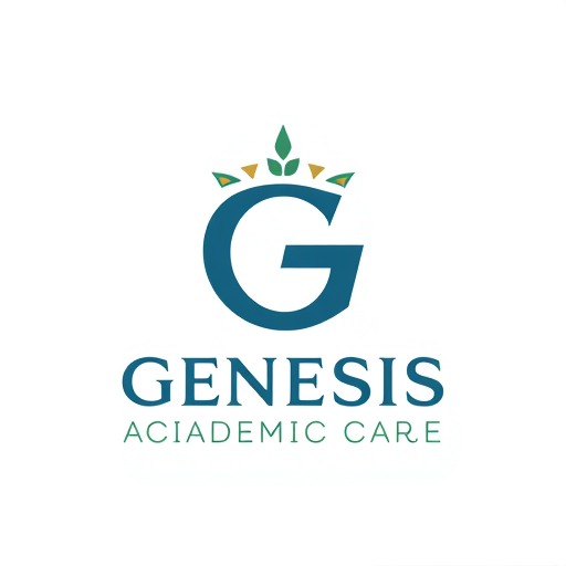 Professional logo design. make a logo with letter "G". This logo represent Genesis Academic Care