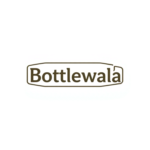 Professional logo design. The bottlewala name of the paper bottle company in the logo includes a horizontal bottle in that embossed bottlewala text. 