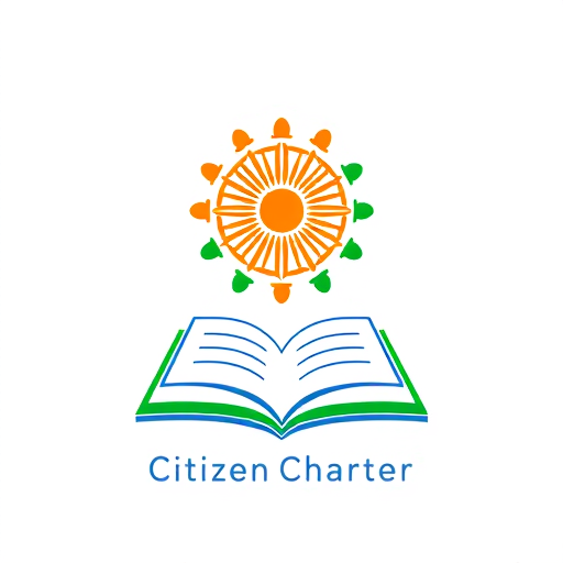 Professional logo design. Minimalist professional logo design for a government initiative "IFC Delhi - Citizen Charter". Include elements: Ashok Chakra at the center, abstract human figures around it representing citizens, an open book or scroll at the bottom symbolizing charter and transparency. Incorporate subtle Indian tricolor (saffron, white, green, blue) in modern flat design style. Use clean lines, bold sans-serif typography. Official, trustworthy, simple yet elegant government emblem style. White background, vector, high resolution. 