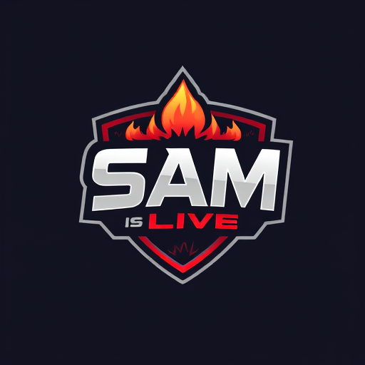 Professional logo design. SAM IS LIVE A GAMING CHANNEL