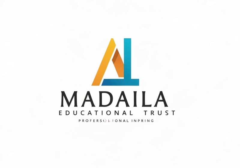 Professional logo design. Madala JAYASRI EDUCATIONAL TRUST logo — Letterform, primary colors, professional and inspiring, modern sans-serif typography, clean and balanced design, white background