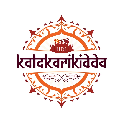 Professional logo design. I want to create a logo for my instagram channel name kalakarikidda a platform for actors and story tellers in hindi mix font . add a theatrical touch