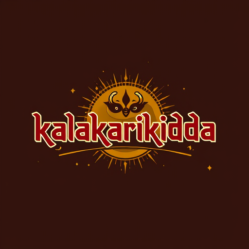 Professional logo design. I want to create a logo for my instagram channel name kalakarikidda a platform for actors and story tellers in hindi mix font . add a theatrical touch