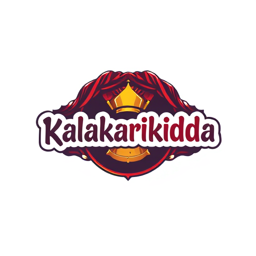 Professional logo design. make a logo for the instagram channel name kalakarikidda with a theatrical background