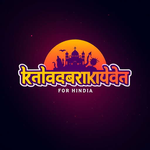 Professional logo design. make a logo for the instagram channel name kalakarikidda in hindi with a filmy background