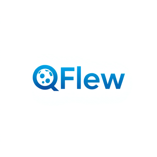 Professional logo design. Qflow