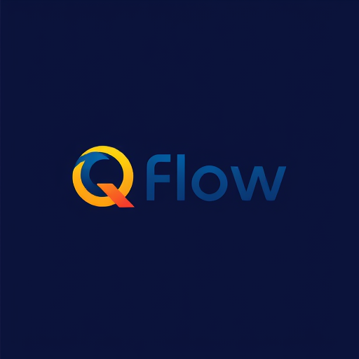 Professional logo design. Qflow Logo Design:
