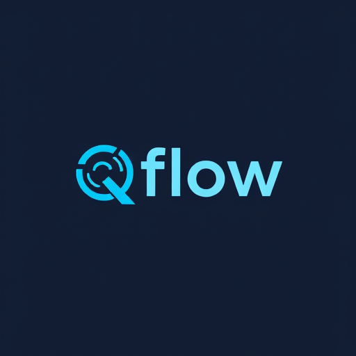 Professional logo design. Qflow Logo Design: