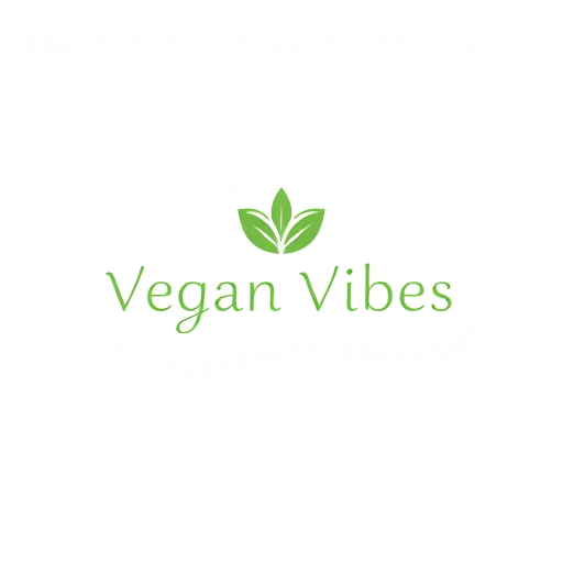 Professional logo design. Design a sleek minimalist logo for Vegan Vibes. Use soft green and white colors, simple clean lines, and an elegant modern font. Incorporate a subtle leaf or sprout icon inside or above the text. The overall look should be calm, sophisticated, and inspiring, symbolizing purity, health, and compassion."