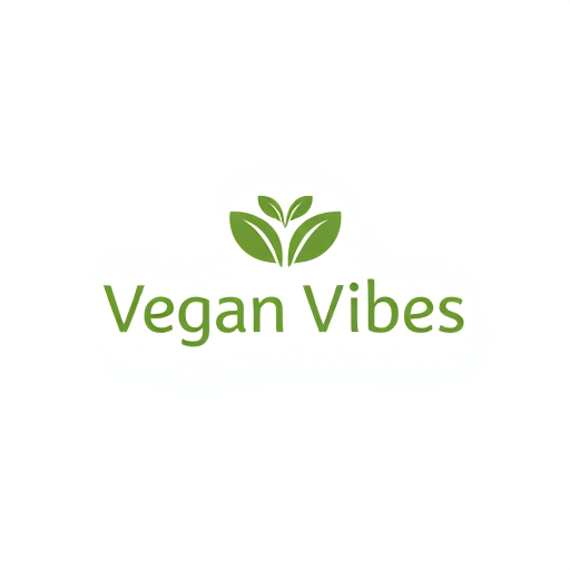 Professional logo design. Create a modern minimalist logo for a brand named Vegan Vibes. The design should feel fresh, natural, and inspiring. Use clean lines and soft earthy colors (green, white, light brown). Incorporate elements like leaves, sprouts, or a heart-shaped plant to symbolize compassion and plant-based living. The typography should be bold yet friendly, easy to read, with a smooth and organic style. The logo must look professional, scalable for social media, and emotionally connect with animal lovers and vegans. Add a subtle positive energy vibe, like soft glowing outlines or circular harmony shapes."