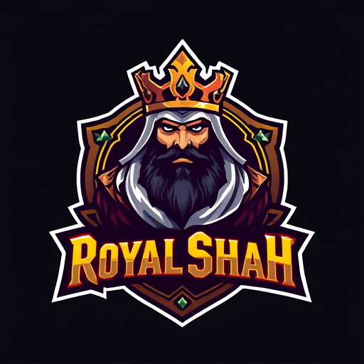 Professional logo design. gaming logo royal shah character