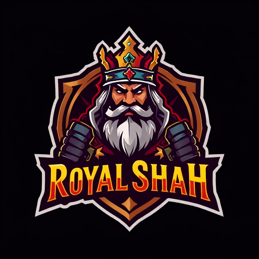 Professional logo design. gaming logo royal shah character