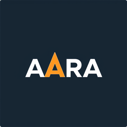 Professional logo design. The word AARA stylized with a shoe integrated into the letters (example: shoe shape forming the first “A”).