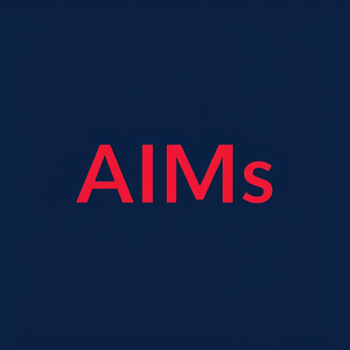 Professional logo design. create a logo for a company "AIMs Hosiery". we deal in socks manufacturing and exporting. the color scheme should be navy blue in the background and red for the design and text. The logo should look professional and should be related to socks