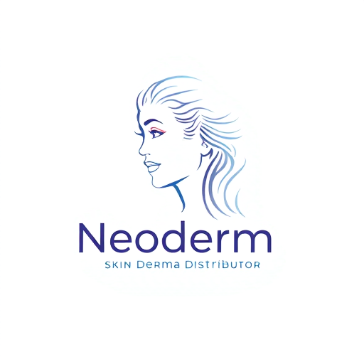 Professional logo design. it is a skin derma distributor called neoderm tradelink make with 2d vector girl outline