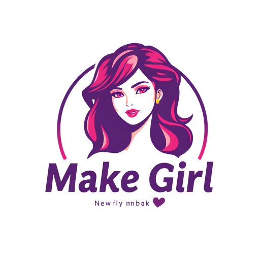 Professional logo design. make it with girl 2d vector