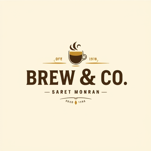Professional logo design. Brew & Co is the name of my cafe , i need a logo with a variety text style and a single logo on it and 2A74B8 i need in this color
