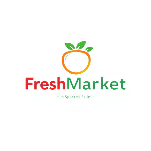 Professional logo design. FreshMarket