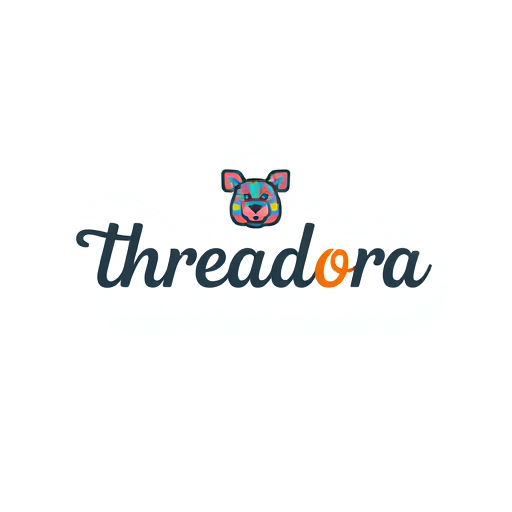 Professional logo design. design a logo for a clothing brand named as threadora with any clothing symbol and name written in text. it should be unique attractive and in different colors