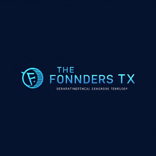 Professional logo design. Design a sleek, modern, and professional logo for "The Founders TX", a global conference on entrepreneurship and technology. The logo should visually represent innovation, leadership, startups, and futuristic technology. Use a bold yet minimal style with a symbol/icon + text combination. The design should feel inspiring, eye-catching, and world-class, something that immediately impresses and resonates with founders, investors, and tech leaders. Incorporate subtle elements like circuits, abstract tech shapes, or startup growth symbols without making it cluttered. The color palette should be modern and dynamic (e.g., shades of blue, teal, silver, or gradient tones) to represent trust, innovation, and progress. Ensure the logo looks timeless, scalable, and perfect across all mediums (print, digital, merchandise, stage branding).