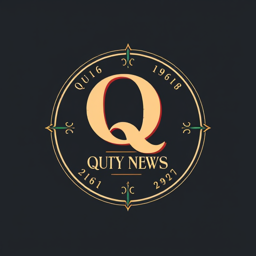 Professional logo design. design a logo for a newspaper website named quite news with the letter q and n in vintage style 