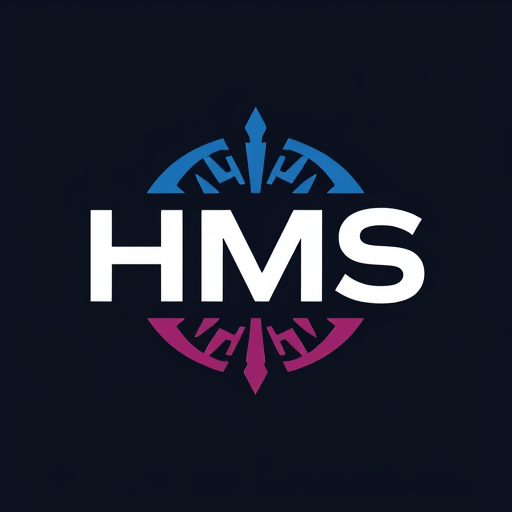 Professional logo design. give me this type logo in this under put the name hms